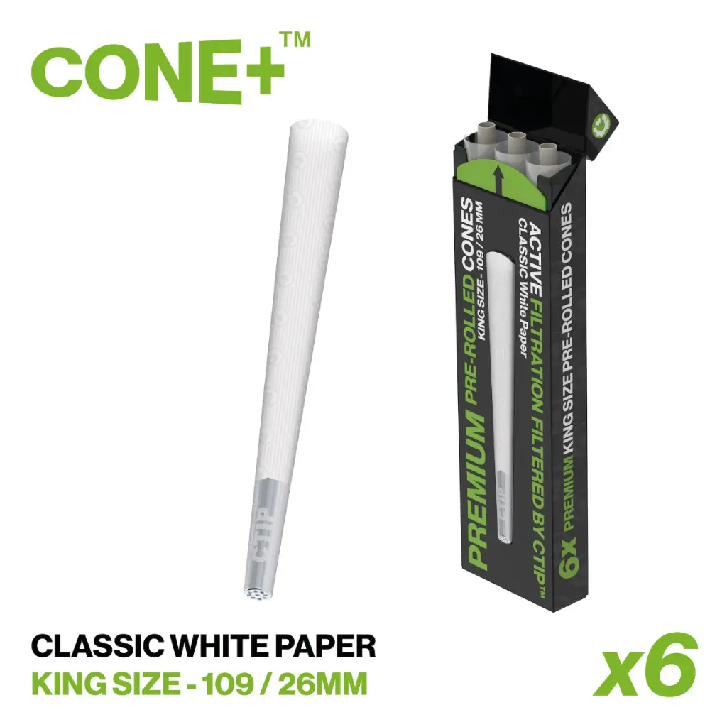 CONE+ King Size - Classic White 6-pack