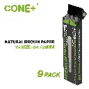 CONE+ 1 ¼ Size - Natural Brown 9-pack