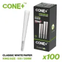 CONE+ King Size - Classic White x100