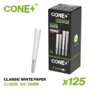 CONE+ 1 ¼ Size - Classic White x125
