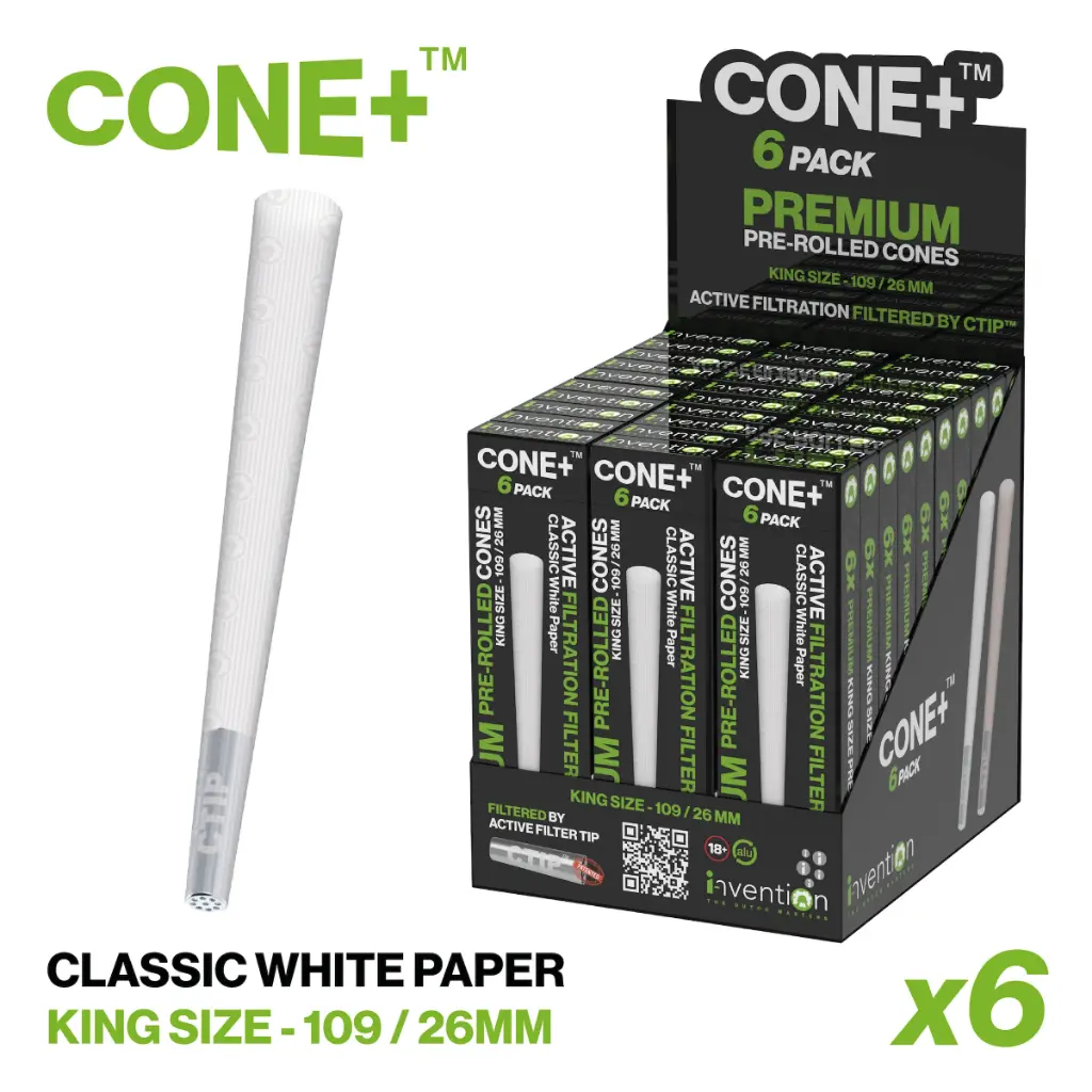 CONE+ King Size - Classic White 6-pack